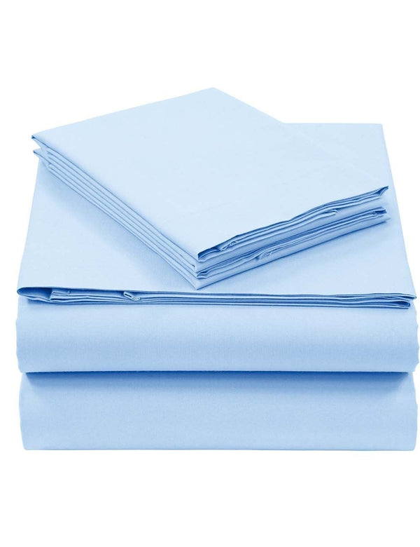 Cotton Rich 4 Pc Sheet Set- Forever Blue - By Pieridae - SleepworldIntl Canada